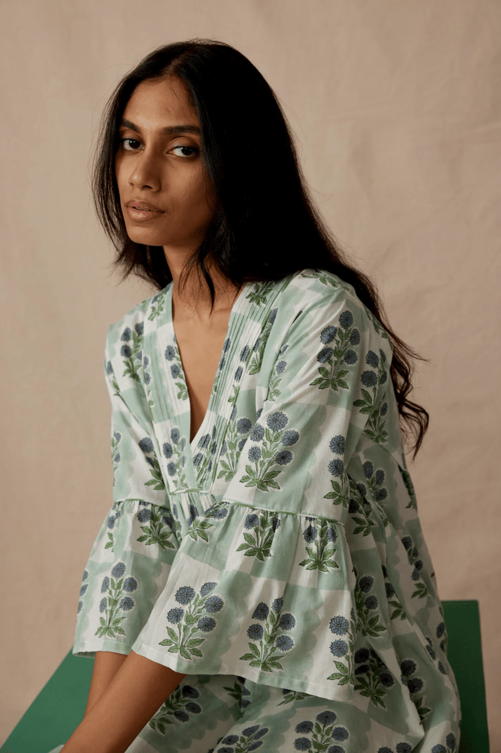 Daydress Dress Tinos Kaftan in Ice Marigold