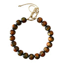 Chunky Beaded Necklace in Amber Glow