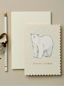 Polar Bear Winter Wishes Card