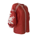 De Castro Top Small / Red The Clay Blouse