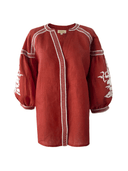 De Castro Top Small / Red The Clay Blouse