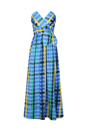 De Loreta Dress De Loreta | Charro Dress in Tartan Charra Azul