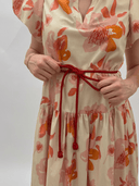 De Loreta Dress The Gabo Dress in Peonia Red