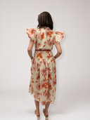 De Loreta Dress The Gabo Dress in Peonia Red