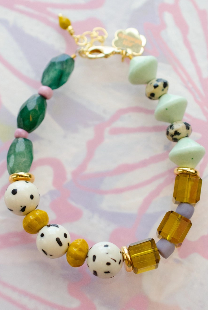 Nikki Bracelet in Green & Mint
