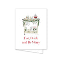 Dogwood Hill Stationary Christmas Spirits Cart Boxed Card Set