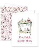 Dogwood Hill Stationary Christmas Spirits Cart Boxed Card Set