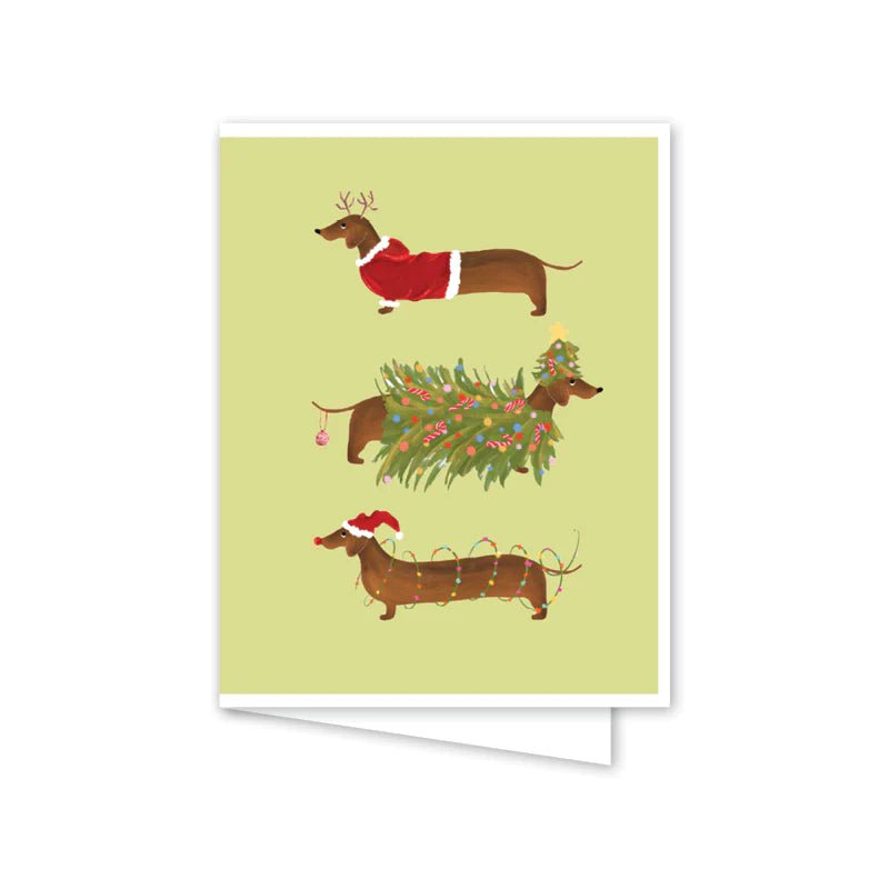 Dogwood Hill Stationary Doxie Christmas Boxed Card Set
