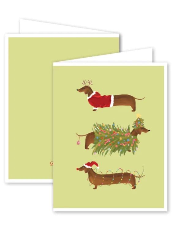 Dogwood Hill Stationary Doxie Christmas Boxed Card Set