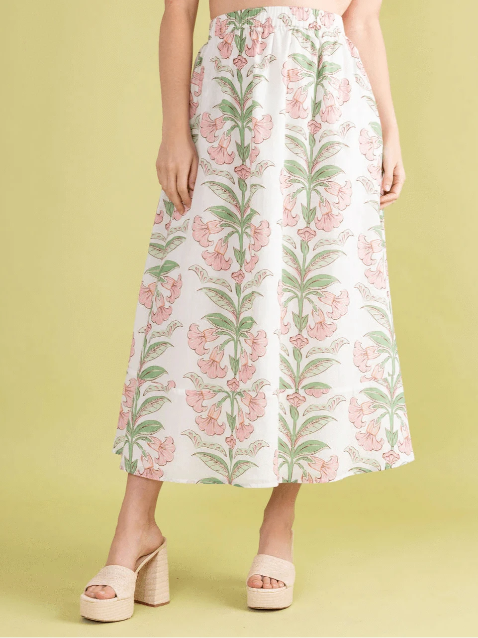 Double A Skirt Marisol Skirt in Lily Stripe
