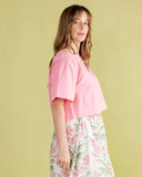 Double A Top Farah Top in Peony