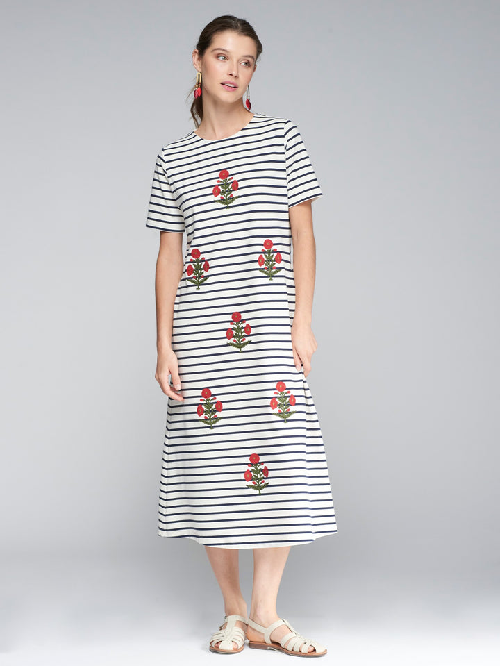 Clara Dress in Punto Raya