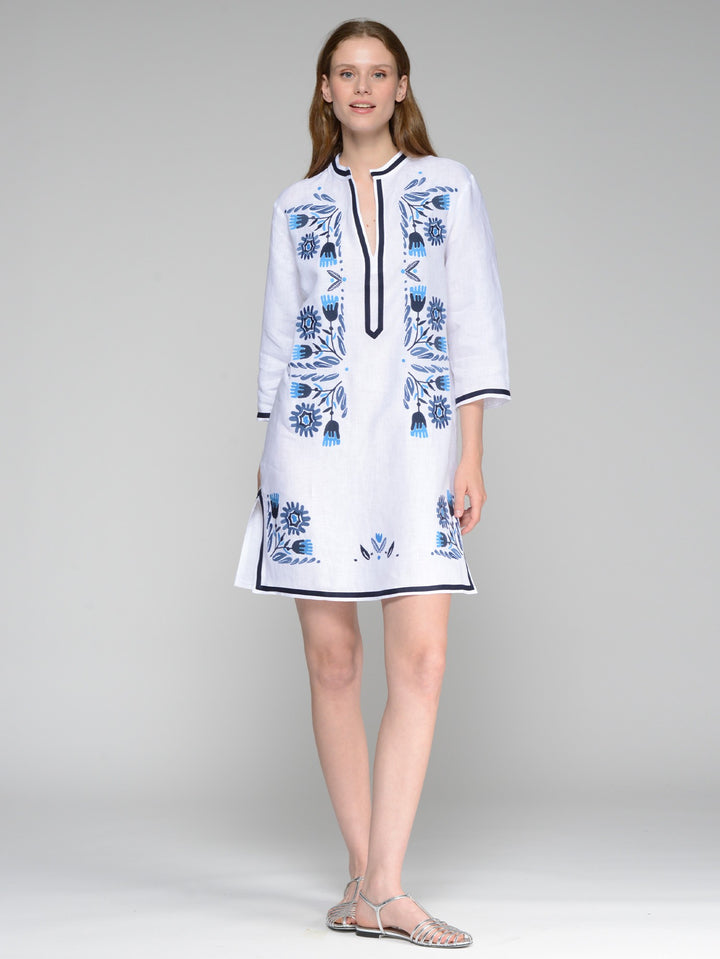 Diletta Kaftan in Lino Blanco