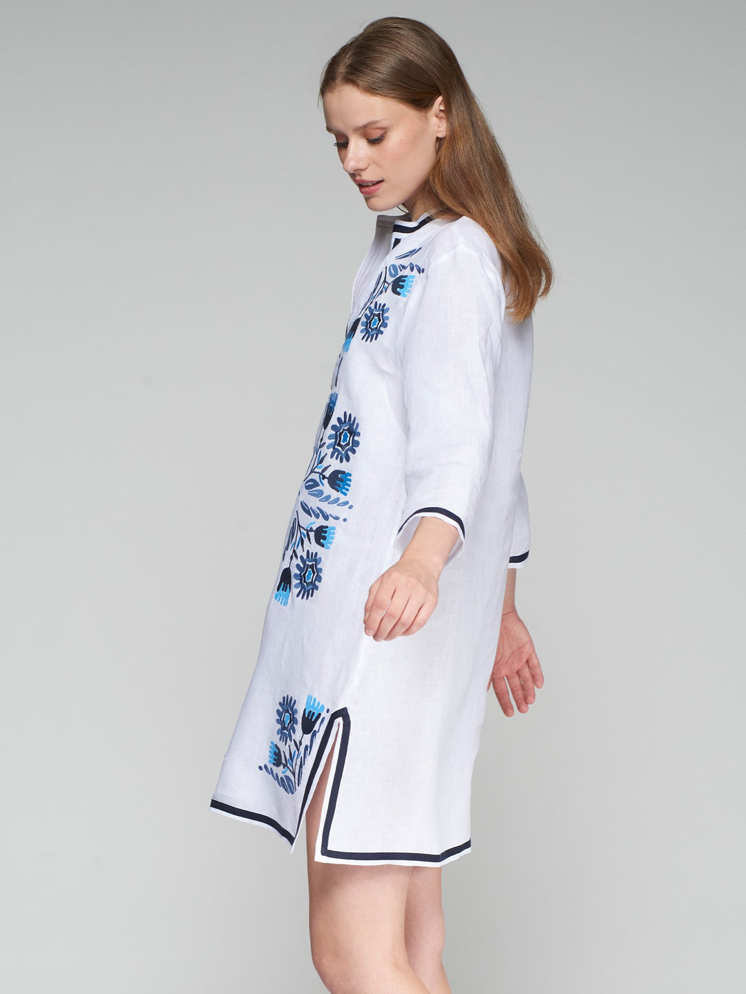 Diletta Kaftan in Lino Blanco