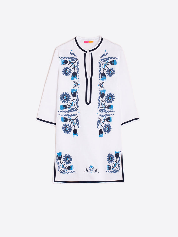 Diletta Kaftan in Lino Blanco