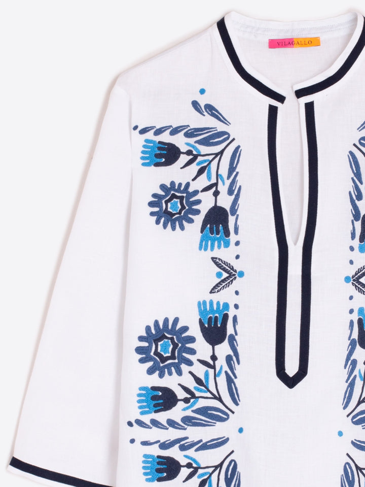 Diletta Kaftan in Lino Blanco