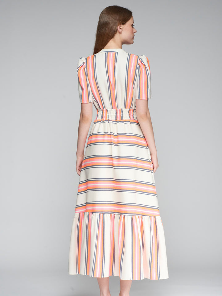 Leila Dress in Raya Stripe