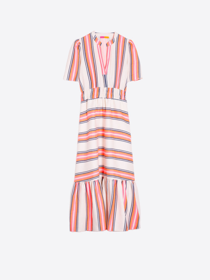 Leila Dress in Raya Stripe