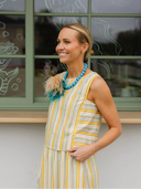 Duffield Lane Top Kensey Top in Charleston Sunset Stripe
