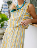 Duffield Lane Top Kensey Top in Charleston Sunset Stripe