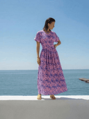Elisamama Dress Ayoku Dress in Pink and Blue