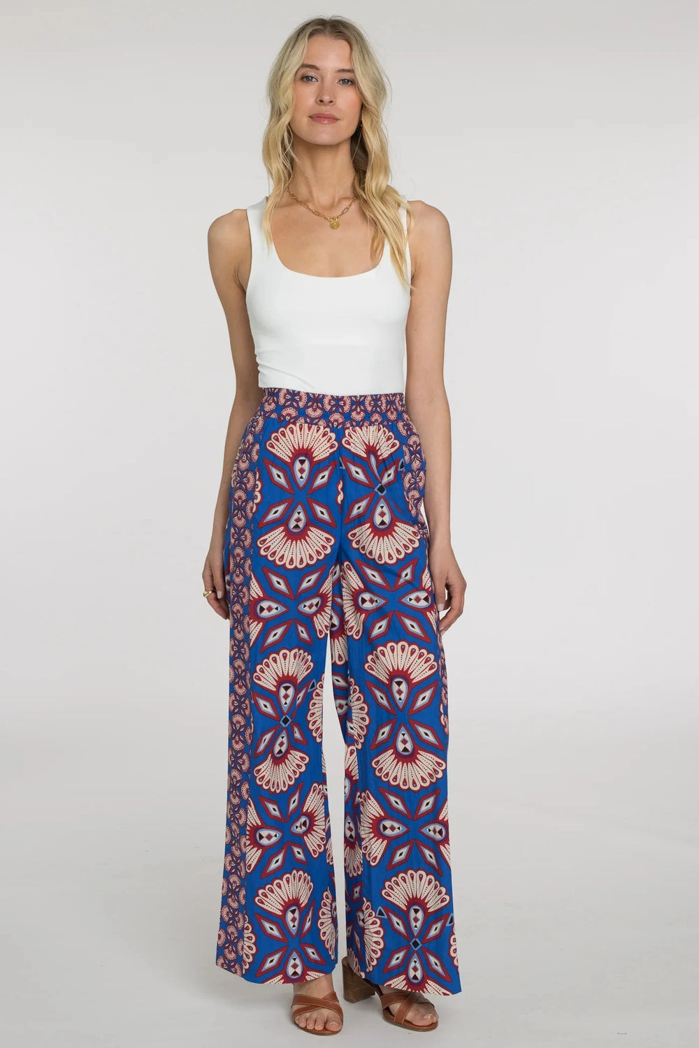 Elizabeth James Pant Sutton Pant in Sapphire Feather