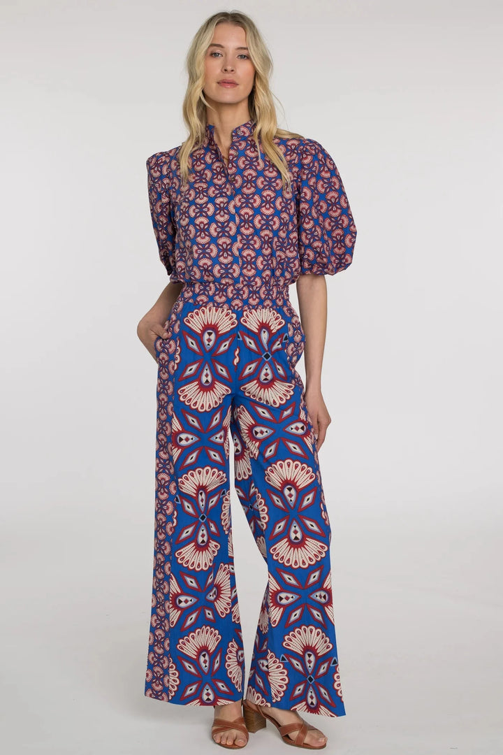 Elizabeth James Pant Sutton Pant in Sapphire Feather