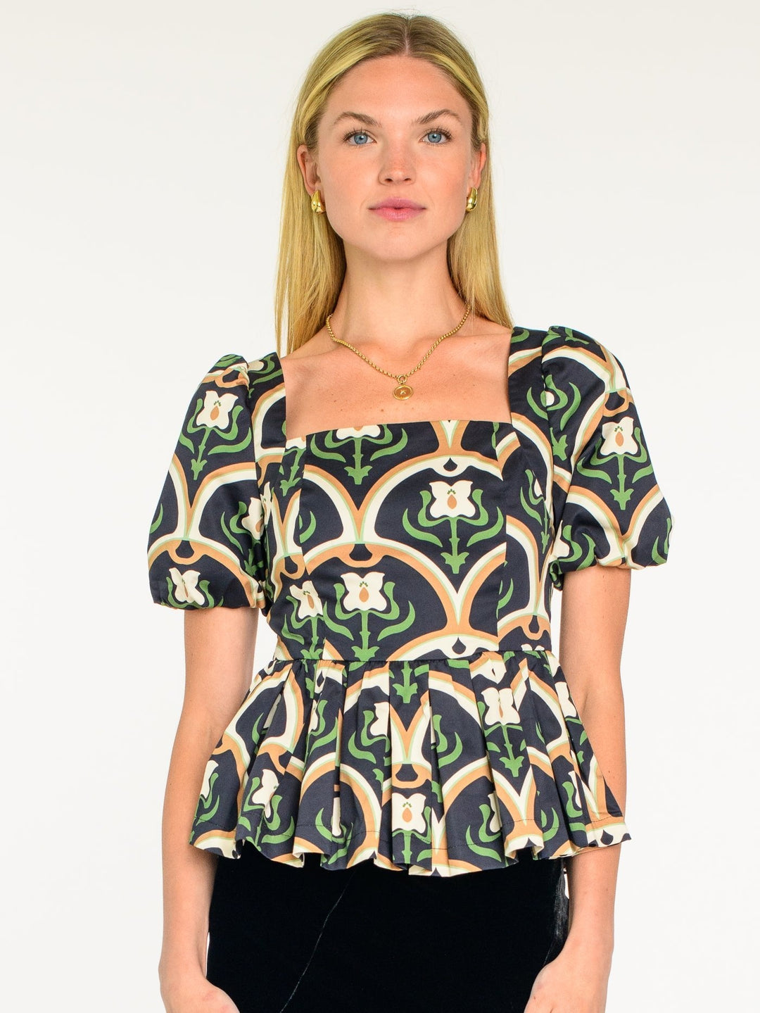 Elizabeth James Top Cara Top in Deco Tulip