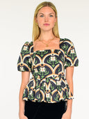 Elizabeth James Top Cara Top in Deco Tulip