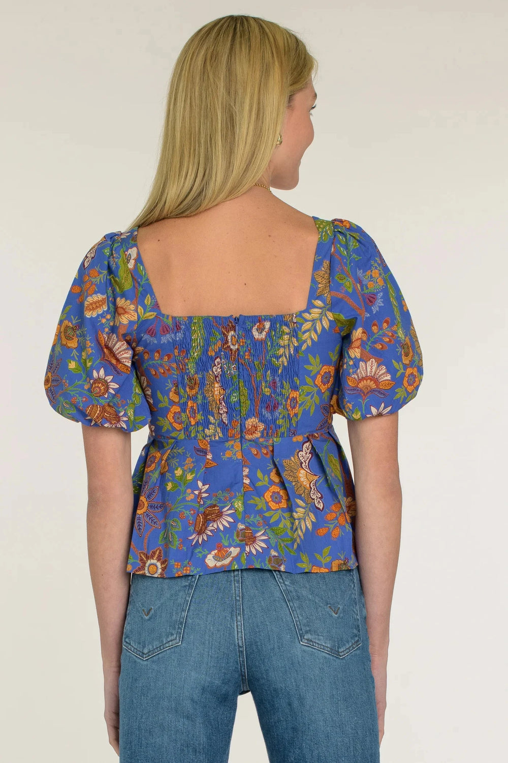 Elizabeth James Top Cara Top in Secret Garden Sapphire