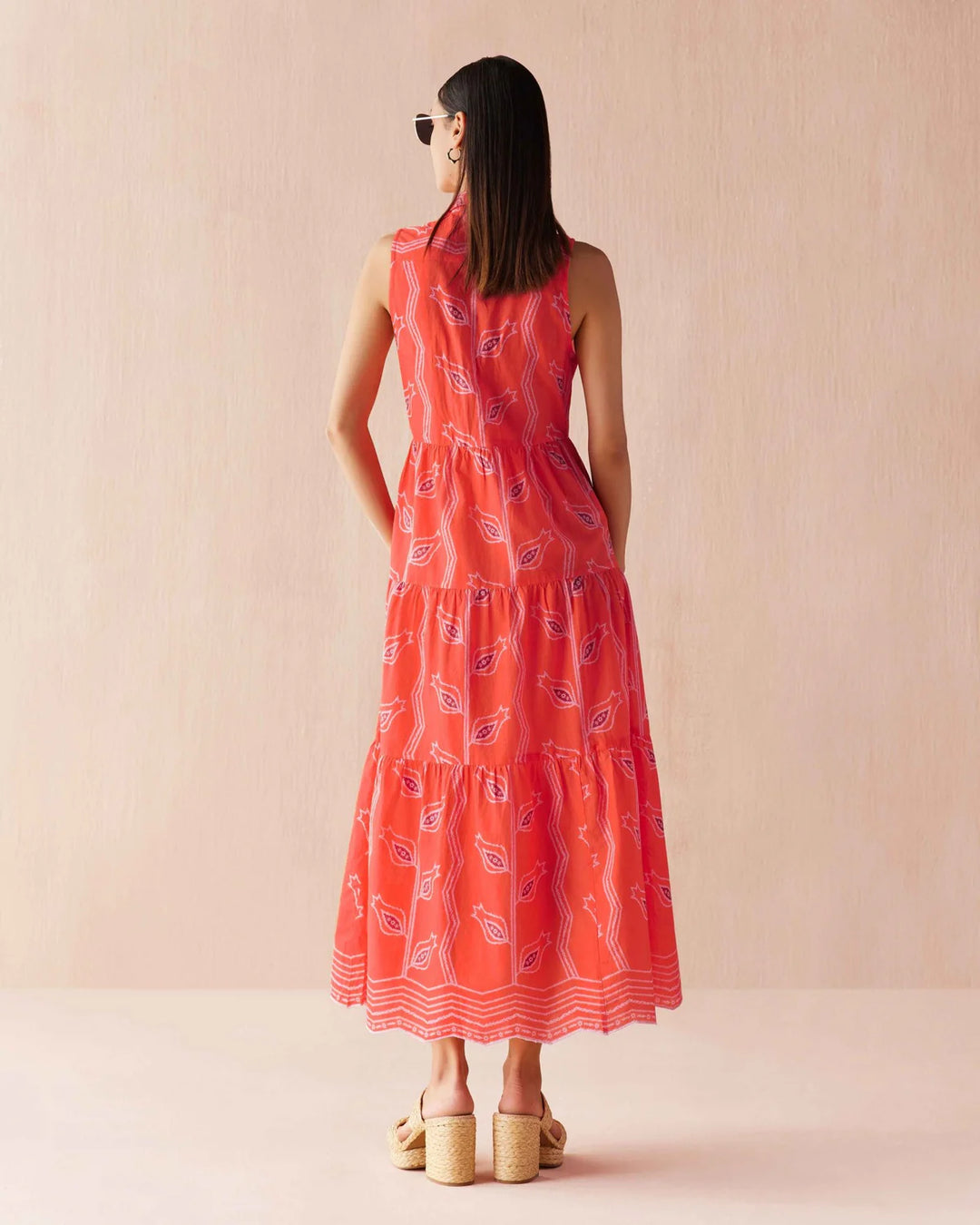 Emeline Maxi in Vani Papaya
