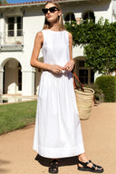 Emerson Fry Top Studio Boxy Top in Ivory Linen