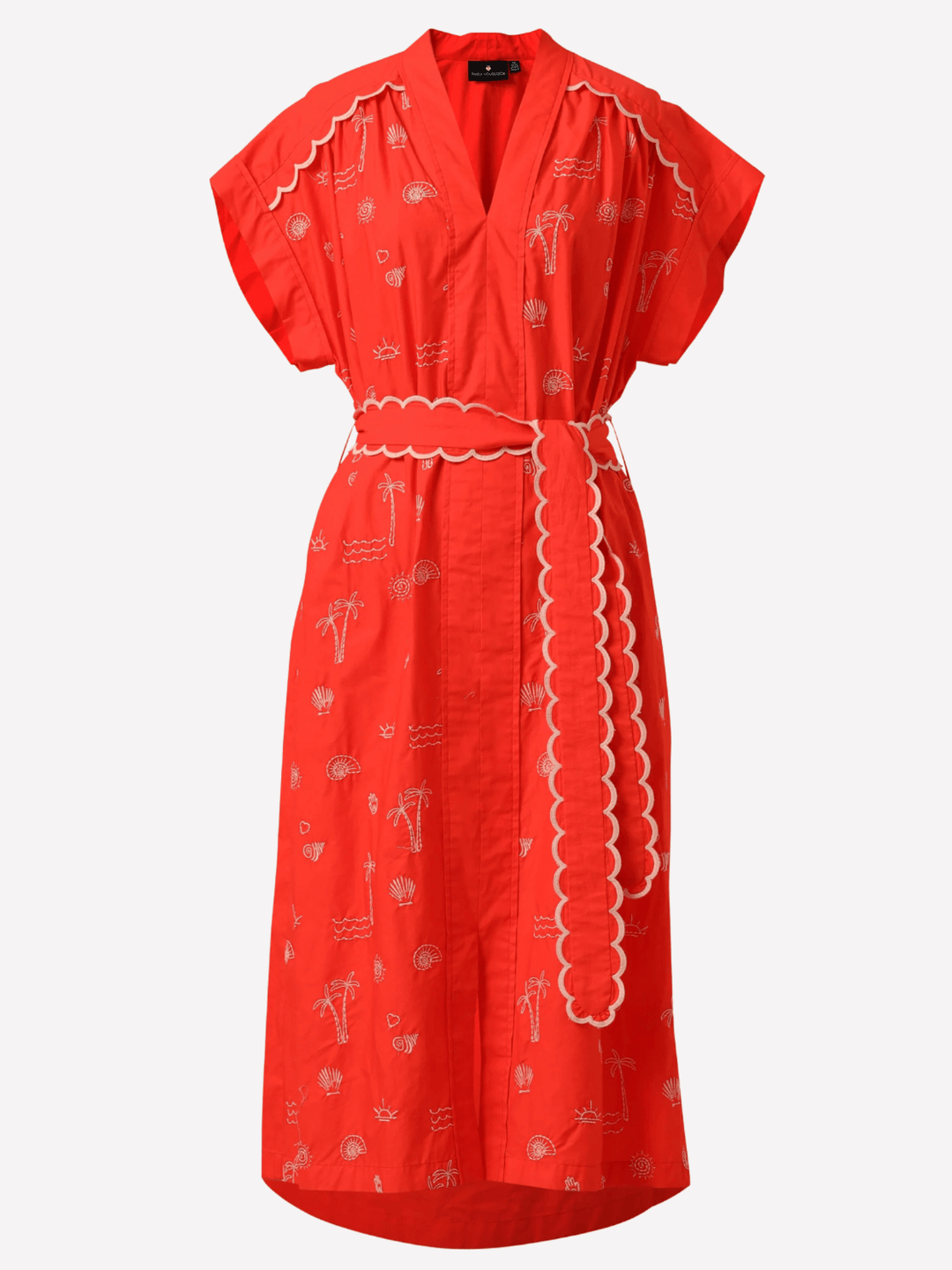 Emily Lovelock Dress Adley Dress in Flame Scarlet