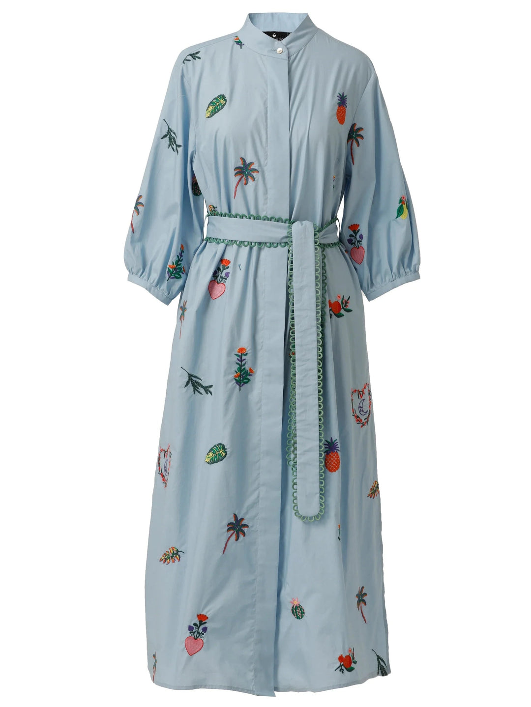 Emily Lovelock Dress Zora Dress in Chambray Blue