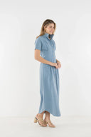 Emily McCarthy Dress Georgia Dress in Classic Denim