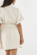 Emily McCarthy Dress Pullover Dress in Sandshell Linen