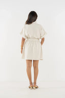 Emily McCarthy Dress Pullover Dress in Sandshell Linen