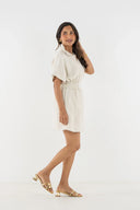 Emily McCarthy Dress Pullover Dress in Sandshell Linen