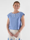 Emily McCarthy Top Hatti Top in Grapemist