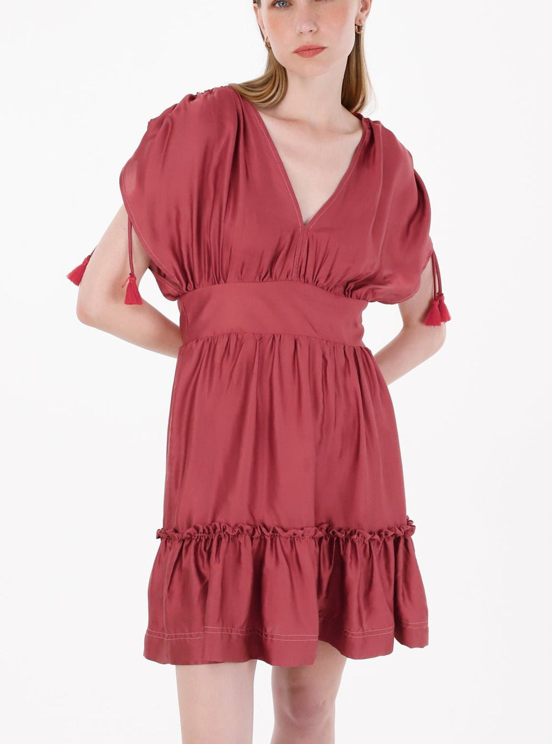Especia Dress Olimpia Short Dress in Red