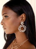 Ettika Earrings Crystal Bouquet Earrings