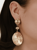 Ettika Earrings Swirl Pendant Dangle Earrings