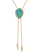 Ettika Necklace Turquoise Statement Bolo Necklace