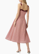 Kairina Midi Dress in Berry Gingham