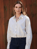 Ex Voto Blouse Beth Eyelet Blouse in Ecru