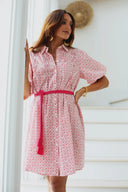 Ex Voto Dress Lizzie Dress in Yellow Blockprint