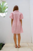 Ex Voto Dress Lizzie Dress in Yellow Blockprint