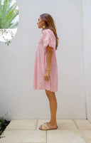 Ex Voto Dress Lizzie Dress in Yellow Blockprint