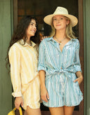 Ex Voto Shorts Aiden Shorts in Clear Sky & Daphne Blue Stripes