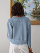 Ex Voto Sweatshirt Paige Sweatshirt in Citadel Blue